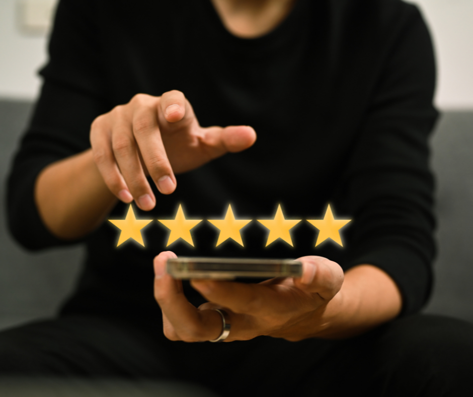 Client satisfait note 5 étoiles avis client