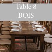 Table Bois Rectangle 8 invités