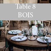 Table Bois Ronde 8 invités