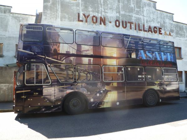 Décor complet bus double étage Lyon