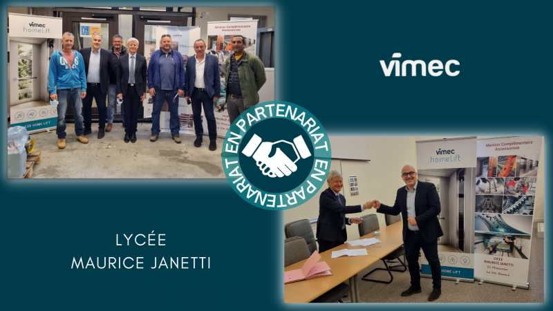 VIMEC signe un partenariat avec le Lycée Maurice Janetti 