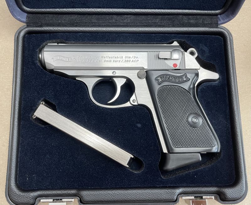WALTHER PPK CAL.380 ACP, 7 COUPS - INOX 