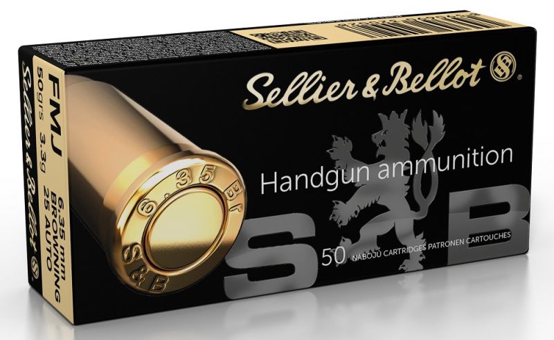 SELLIER & BELLOT 25 ACP (6.35) 50 GR - FMJ / 50 - RUPTURE DE STOCK