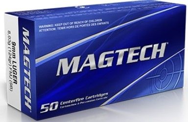 MAGTECH 9MM 124 Gr - FMJ / 500 - RUPTURE DE STOCK