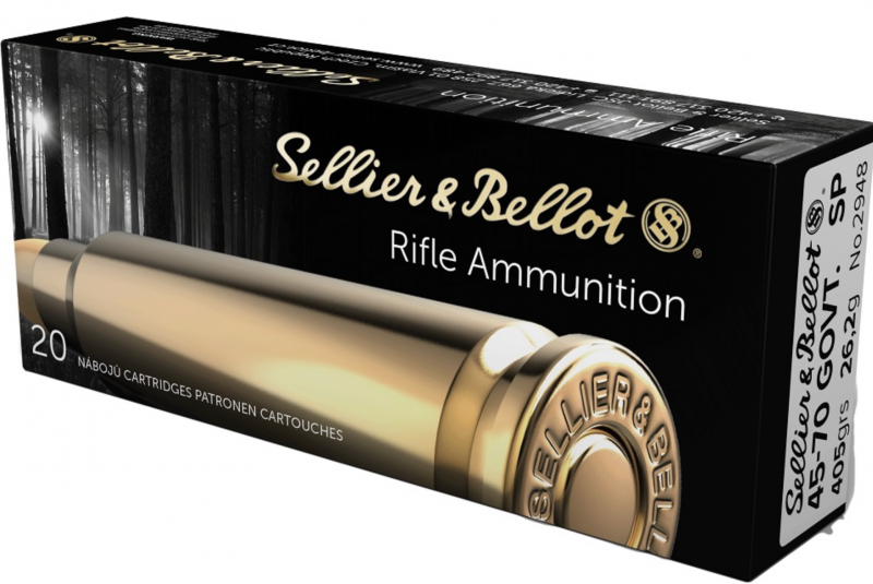 20 Munitions Sellier & Bellot 45-70 GOVT. SP 405gr 