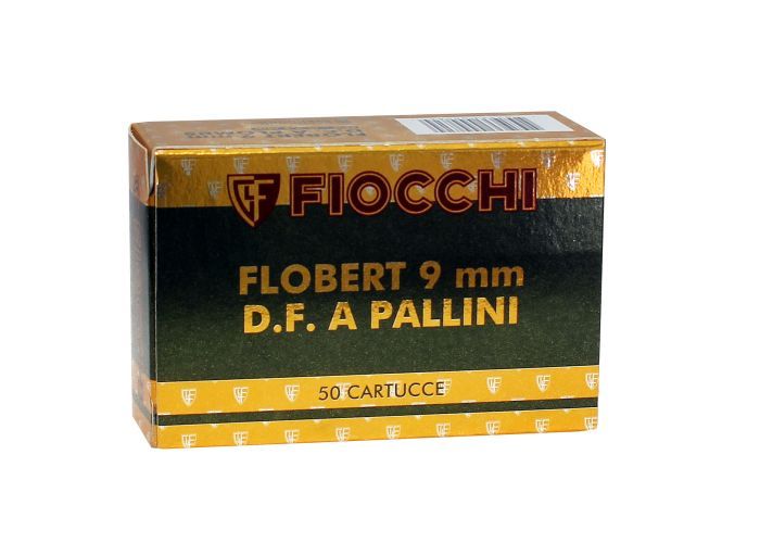 CARTOUCHES FIOCCHI C/9 MM FLOBERT PLOMBS DE 8 / 50