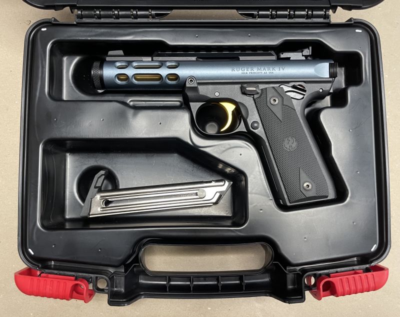 Pistolet Ruger MARK IV™ 22/45™ LITE Bleu