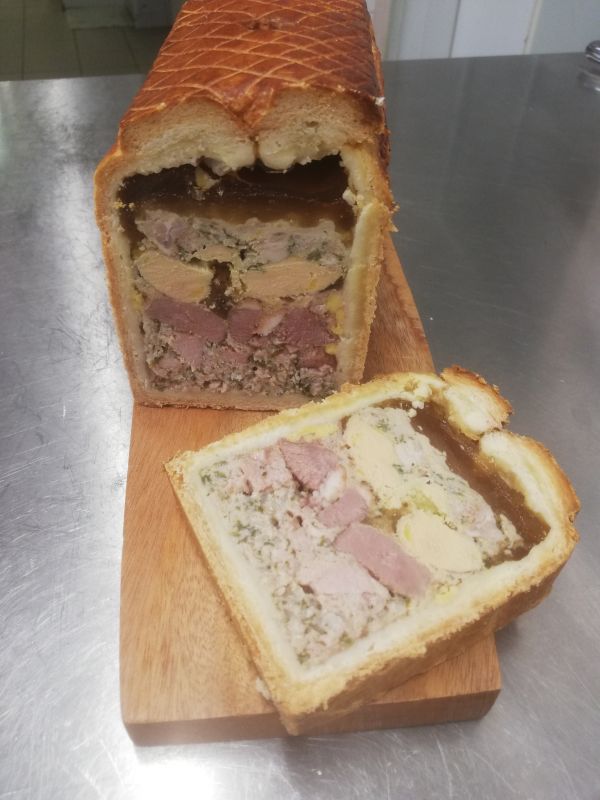 Pâté en croute caille et foie gras Le Galet d'Or