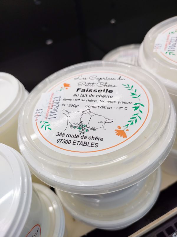 Faisselle au lait de chèvre