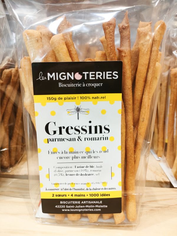 Gressins parmesan et romarin