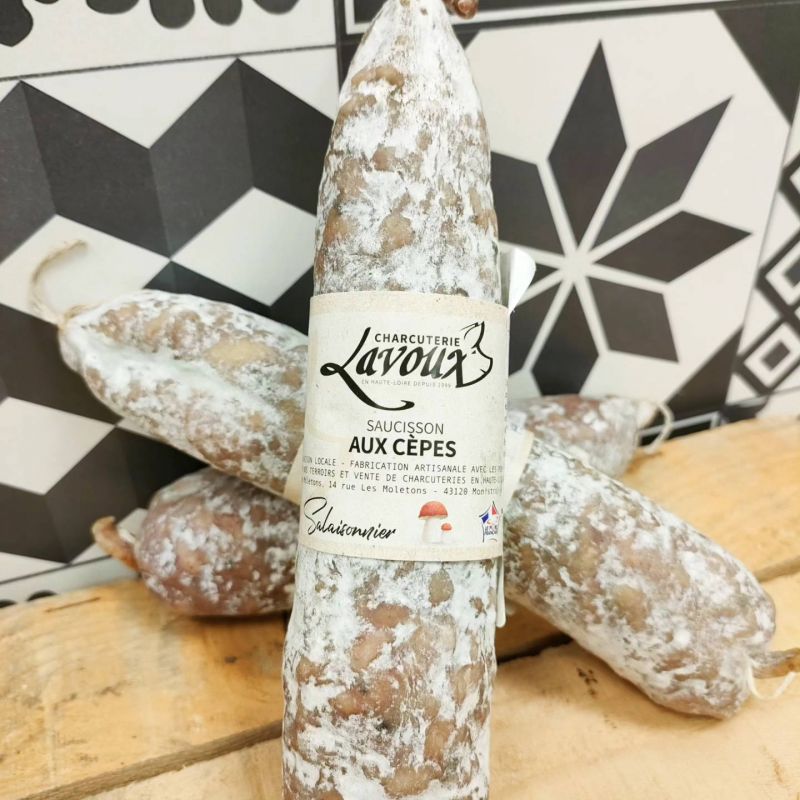 Saucisson aux cèpes