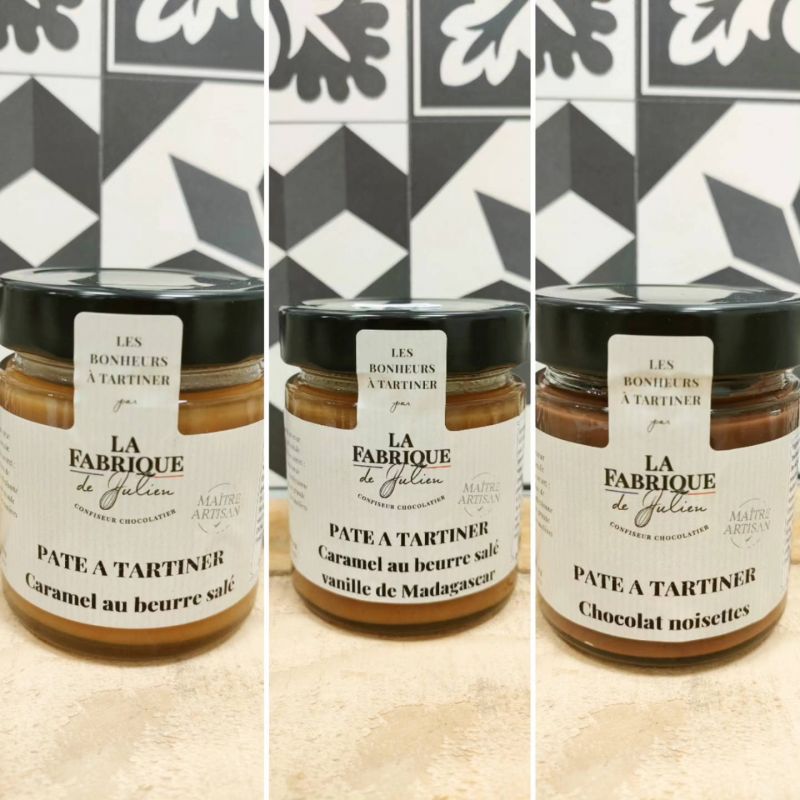 Pâte à tartiner : caramel au beurre salé, vanille de Madagascar ou chocolat noisette