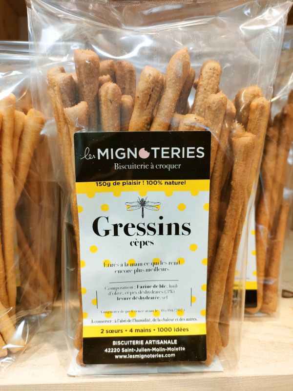 Gressins cèpes