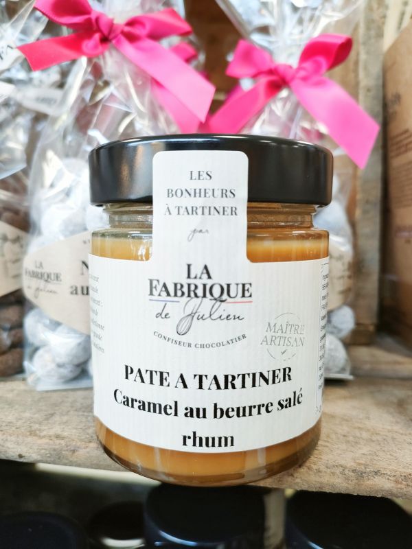 Pâte à tartiner caramel au beurre salé rhum