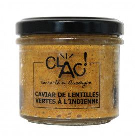 Caviar de lentilles vertes à l'indienne